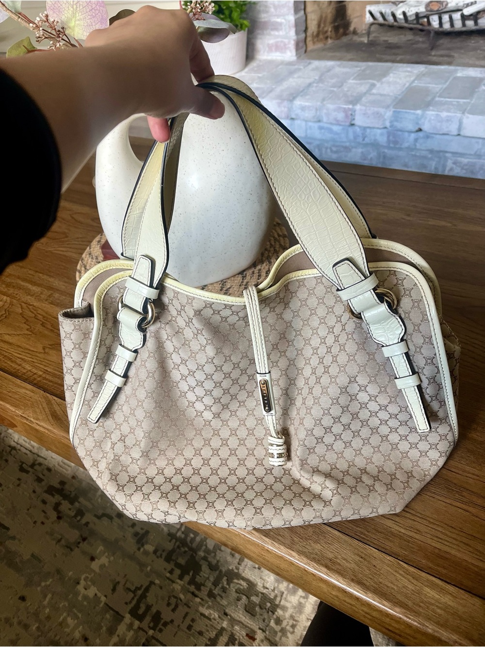 Celine Macadam Canvas Bittersweet hobo bag